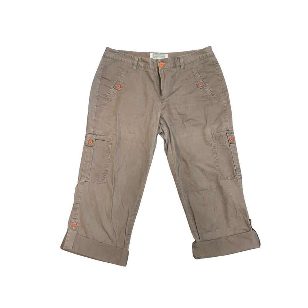 Dockers Collection Favorite Fit Cargo Capri Pants Plus SZ 16 Casual Streetwear